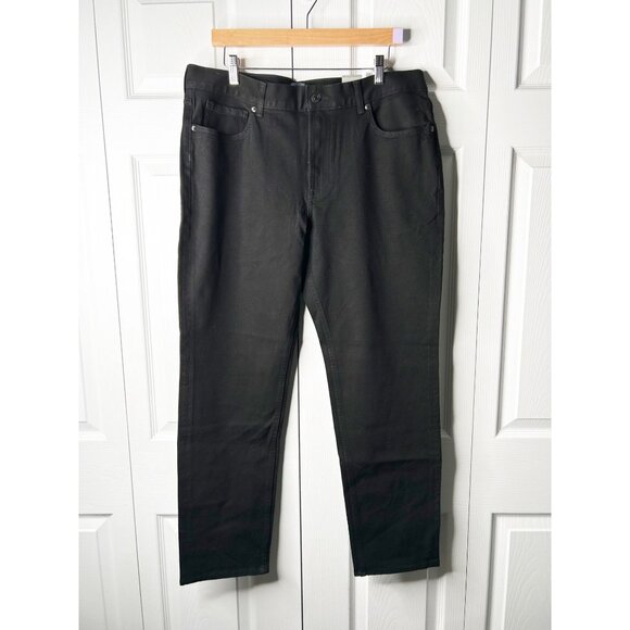 Everlane The Athletic Black High Stretch Denim Jeans Men's Size 35 x 30 NWT
